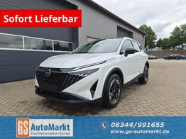 Nissan Qashqai 1.3 DIG-T MHEV 158 PS X-Tronic N-Connecta Teil-Leder PanoGlasdach Klimaautomatik Sitzheizung Lenkradheizung Navi ACC PDC v+h 360&deg;Kamera DAB Bluetooth Touchscreen Apple CarPlay Android Auto 18"LM 