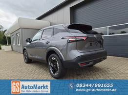 Nissan Qashqai 1.3 DIG-T MHEV 158 PS X-Tronic N-Connecta Teil-Leder PanoGlasdach Klimaautomatik Sitzheizung Lenkradheizung Navi ACC PDC v+h 360&deg;Kamera DAB Bluetooth Touchscreen Apple CarPlay Android Auto 18"LM 