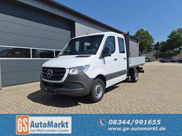 Mercedes-Benz Sprinter 317 Pritsche Doppelkabine L2 2.0 CDi 170PS Automatik Heckantrieb 3,5t 6-Sitzer AHK Klimaautomatik Bluetooth DAB Apple CarPlay Android Auto R&uuml;ckf.Kamera Tempomat Ganzj.Reifen 