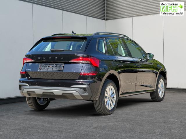 Skoda / Kamiq / Schwarz / / / SHZ+KAMERA+SMARTLINK+PDC+LED+16 ALU, Bei den verwendeten Bildern kann es sich um Beispielbilder handeln, ggf. teilweise mit Sonderausstattung.