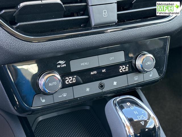 Skoda / Kamiq / Schwarz / / / SHZ+KAMERA+SMARTLINK+PDC+LED+16 ALU, Bei den verwendeten Bildern kann es sich um Beispielbilder handeln, ggf. teilweise mit Sonderausstattung.