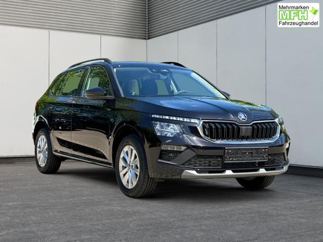 Skoda / Kamiq / Schwarz / / / SHZ+KAMERA+SMARTLINK+PDC+LED+16 ALU, Bei den verwendeten Bildern kann es sich um Beispielbilder handeln, ggf. teilweise mit Sonderausstattung.