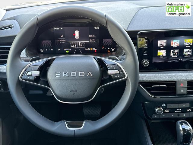 Skoda / Kamiq / Grau / / / SHZ+KAMERA+SMARTLINK+PDC+LED+16 ALU, Bei den verwendeten Bildern kann es sich um Beispielbilder handeln, ggf. teilweise mit Sonderausstattung.