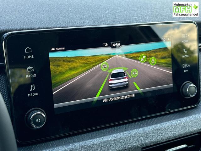 Skoda / Kamiq / Grau / / / SHZ+KAMERA+SMARTLINK+PDC+LED+16 ALU, Bei den verwendeten Bildern kann es sich um Beispielbilder handeln, ggf. teilweise mit Sonderausstattung.