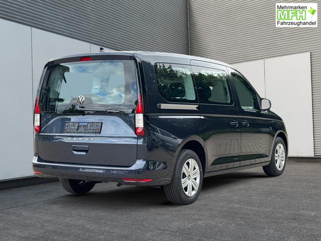 Volkswagen / Caddy Maxi / Blau / / / Caddy Maxi KAMERA+APP+PDC+ACC+LANE ASSIST, Bei den verwendeten Bildern kann es sich um Beispielbilder handeln, ggf. teilweise mit Sonderausstattung.