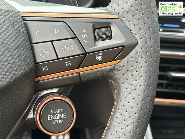 Cupra / Leon / Grau / / / NAVI+KAMERA+KESSY+MEMORY+SHZ+ACC+PDC+LED+19 ALU, Bei den verwendeten Bildern kann es sich um Beispielbilder handeln, ggf. teilweise mit Sonderausstattung.