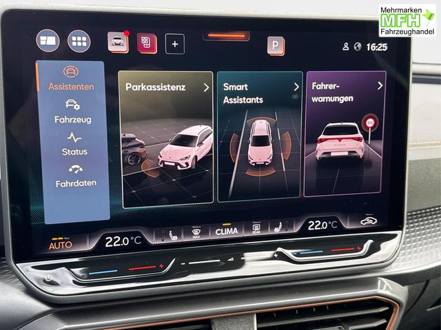 Cupra / Leon Sportstourer / Blau / / / 4x4 ST AHK+NAVI+eHK+KAMERA+MEMORY+ACC+19 ALU+LED, Bei den verwendeten Bildern kann es sich um Beispielbilder handeln, ggf. teilweise mit Sonderausstattung.