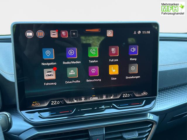 Cupra / Leon Sportstourer / Schwarz / / / 4x4 ST AHK+NAVI+eHK+KAMERA+MEMORY+ACC+19 ALU+LED, Bei den verwendeten Bildern kann es sich um Beispielbilder handeln, ggf. teilweise mit Sonderausstattung.