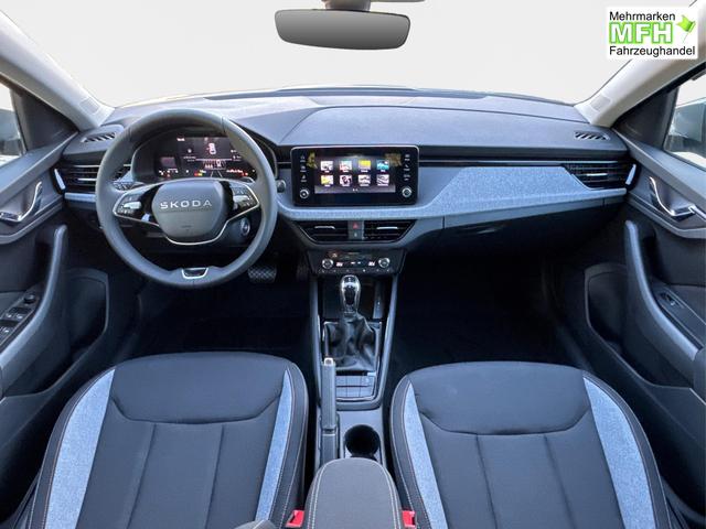 Skoda / Scala / Silber / / / Selection SHZ+KAMERA+SMARTLINK+LED+16 ALU, Bei den verwendeten Bildern kann es sich um Beispielbilder handeln, ggf. teilweise mit Sonderausstattung.