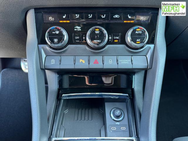 Skoda Karoq 2,0 TDI DSG Sportline 3ZKlima ACC 4x Sitzheizung 2x Einparkhilfe Anh&auml;ngerkupplungKamera 5J Garantie beheizte Windschutzscheibe 