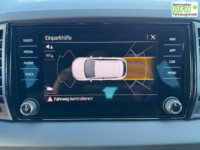 Skoda Karoq 2,0 TDI DSG Sportline 3ZKlima ACC 4x Sitzheizung 2x Einparkhilfe Anh&auml;ngerkupplungKamera 5J Garantie beheizte Windschutzscheibe 