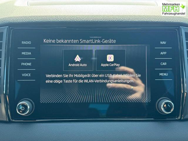 Skoda Karoq Sportline 1,5 TSI DSG 2ZKlima AHK 4x Sitzheizung beheizte Frontscheibe Canton Totewinkel 5J Garantie 