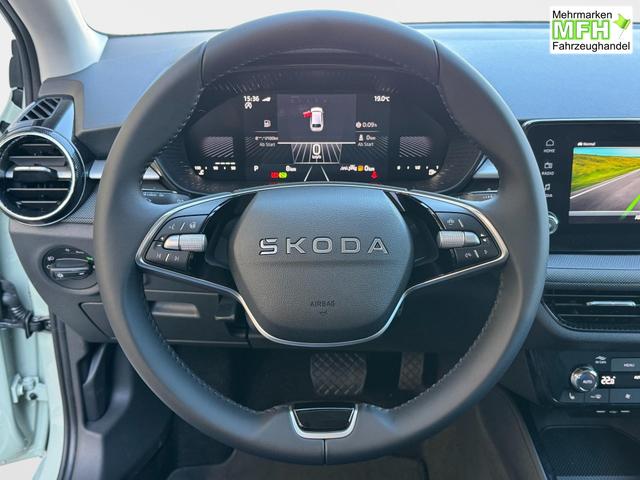 Skoda Fabia Extra Plus 1,5 TSI 2 ZoKlima ACC Navi 2x Einparkhilfe Kessy beheiztes Lenkrad Sitzheizung Sunset 5J Garantie 