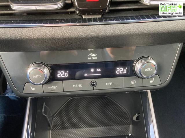 Skoda Fabia Top Selection ANGEBOT F&Uuml;R MENSCHEN MIT BEHINDERUNG AB 50%! 1.0 TSI 116PS DSG/AUTOMATIK, 15" Alu, Climatronic, SunSet, Multifunktions-Lederlenkrad beheizt, Infotainment 8", Smart Link, LED-Scheinwerfer, Nebelscheinwerfer, Parksensoren hinten, Sitzheizung, Tempomat 