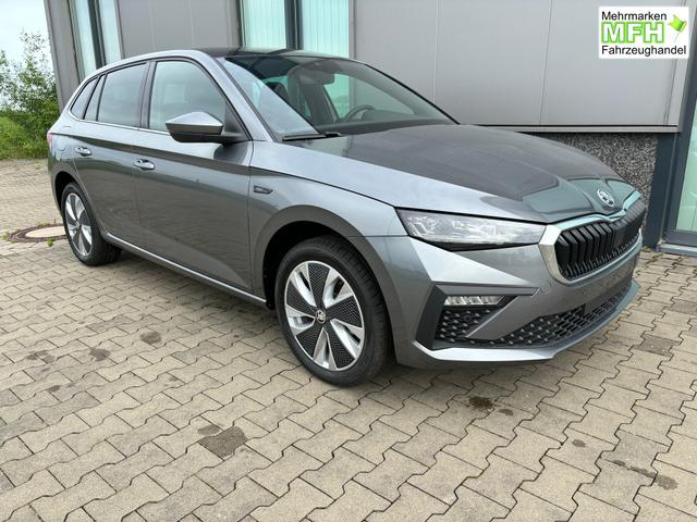 Skoda Scala Extra Plus 1.5 TSI 150PS, 5 Jahre Garantie, 16" Alu, Kessy, Alarm, Parksensoren vo/hi, Kamera, Sitzheizung, Climatronic, Tempomat, SunSet, Radio 8" + Smartlink, M-Lederlenkrad beheizt, Verlängerte Heckscheibe, LED-Scheinwerfer, NSW 