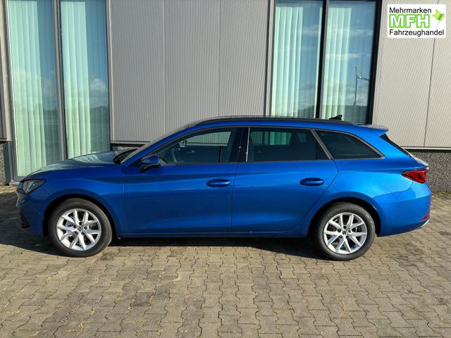 Seat Leon Sportstourer FR 1.5 eTSI Mild-Hybrid 150PS DSG/AUTOMATIK, 16" ALU, 1-Zonen-Climatronic, Privacy-Glas, Parksensoren vorn/hinten, Radio 10,4", Tempomat, LED-Scheinwerfer/-r&uuml;ckleuchten, M-Lederlenkrad, Nebelscheinwerfer 