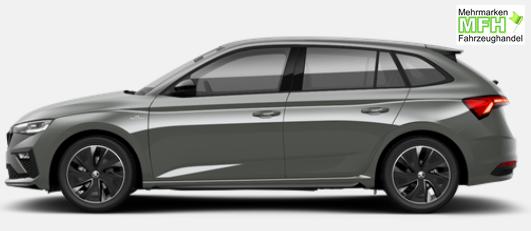 Skoda Scala Monte Carlo 1.0 TSI 115PS, Panoramadach, 17"Alu, Climatronic, MATRIX-LED, Kessy, Verl&auml;ngerte Heckscheibe, SunSet, Parksensoren vorn/hinten, R&uuml;ckfahrkamera, Tempomat, Winter-Paket, Sport-M-Lederlenkrad beheizt, Virtual Cockpit, Radio 8", SmartLink 