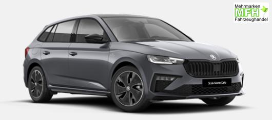 Skoda Scala Monte Carlo 1.0 TSI 115PS, Panoramadach, 17"Alu, Climatronic, MATRIX-LED, Kessy, Verl&auml;ngerte Heckscheibe, SunSet, Parksensoren vorn/hinten, R&uuml;ckfahrkamera, Tempomat, Winter-Paket, Sport-M-Lederlenkrad beheizt, Virtual Cockpit, Radio 8", SmartLink 