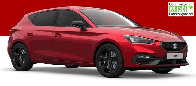 Seat Leon FR Black Edition 1.5 eTSI 150PS DSG, 5J GARANTIE, 18" Alu schwarz, Winterpaket, Alarm, 3-Zonen-Climatronic, Abgedunkelte Scheiben, Park Assistent, R&uuml;ckfahrkamera, Parksensoren vorn/hinten, Sportsitze, NAVIGATION 12,9", Adaptiver Tempomat, TOTER-WINKEL, MATRIX-LED-SCHEINW 