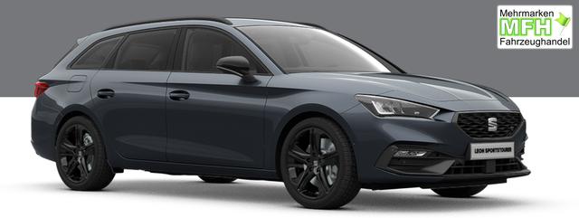 Seat Leon Sportstourer FR Black Edition 2.0 TDI 150PS DSG, 5J Garantie, 18" Alu schwarz Winterpaket, Alarm, 3-Zonen-Climatronic, Abgedunkelte Scheiben, Park Assistent, R&uuml;ckfahrkamera, Parksensoren vorn/hinten, Sportsitze, NAVIGATION 12,9", ACC, TOTER-WINKEL, MATRIX-LED-SCHEINWERFER 