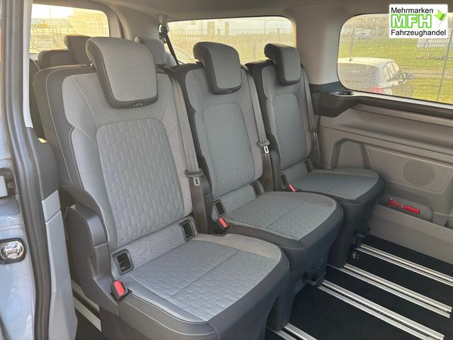 Ford Tourneo Custom Active 2.0 TDCi 170PS AUTOMATIK ALLRAD L1H1, 5J Garantie, 8 Pl&auml;tze, 13"-Navi, Adaptiver Tempomat, Toter-Winkel, Alarm, 2 Schiebet&uuml;ren, 17" Alu, Sitzheizung, 3-Zonen-Klimautomatik, Privacy-Glas, Spiegel elektr. anklappbar, Parksensoren v/h, R&uuml;ckfahrkamera 