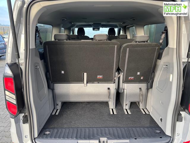 Ford Tourneo Custom Active 2.0 TDCi 170PS AUTOMATIK ALLRAD L1H1, 5J Garantie, 8 Pl&auml;tze, 13"-Navi, Adaptiver Tempomat, Toter-Winkel, Alarm, 2 Schiebet&uuml;ren, 17" Alu, Sitzheizung, 3-Zonen-Klimautomatik, Privacy-Glas, Spiegel elektr. anklappbar, Parksensoren v/h, R&uuml;ckfahrkamera 