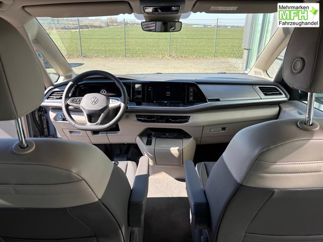 Volkswagen T7 California Beach 2.0 TSI 204PS DSG (AUTOMATIK), Aufstelldach, Klimaanlage, Parksensoren vorne und hinten, Digital Cockpit Pro, Radio Ready2Discover 10" + Wireless App-Connect, SIDE ASSIST, ACC, LED-Scheinwerfer, M-Lederlenkrad, Schiebetüren links rechts 