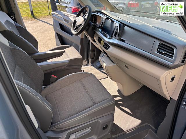 Volkswagen T7 California Beach 2.0 TSI 204PS DSG (AUTOMATIK), Aufstelldach, Klimaanlage, Parksensoren vorne und hinten, Digital Cockpit Pro, Radio Ready2Discover 10" + Wireless App-Connect, SIDE ASSIST, ACC, LED-Scheinwerfer, M-Lederlenkrad, Schiebetüren links rechts 