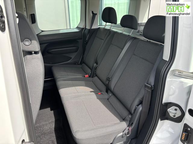 Volkswagen Caddy Style 1.5 TSI 115PS DSG (AUTOMATIK) PLUG-IN-HYBRID MAXI 7-Sitzer LANGER RADSTAND, 17" Alu, Dachreling, Climatronic, Parksensoren vorn/hinten, R&uuml;ckfahrkamera, Privacy-Glas, LED-Scheinwerfer, Tempomat, Schiebet&uuml;re rechts und links, Heckklappe, Radio Ready2Disco 