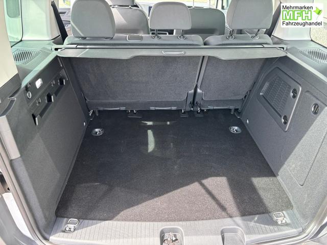 Volkswagen Caddy Style 1.5 TSI 115PS DSG (AUTOMATIK) PLUG-IN-HYBRID MAXI 7-Sitzer LANGER RADSTAND, 17" Alu, Dachreling, Climatronic, Parksensoren vorn/hinten, R&uuml;ckfahrkamera, Privacy-Glas, LED-Scheinwerfer, Tempomat, Schiebet&uuml;re rechts und links, Heckklappe, Radio Ready2Disco 