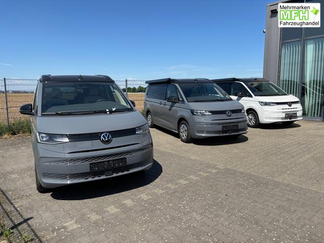Volkswagen T7 California Beach 2.0 TSI 204PS DSG (AUTOMATIK), Aufstelldach, Klimaanlage, Parksensoren vorne und hinten, Digital Cockpit Pro, Radio Ready2Discover 10" + Wireless App-Connect, SIDE ASSIST, ACC, LED-Scheinwerfer, M-Lederlenkrad, Schiebetüren links rechts 