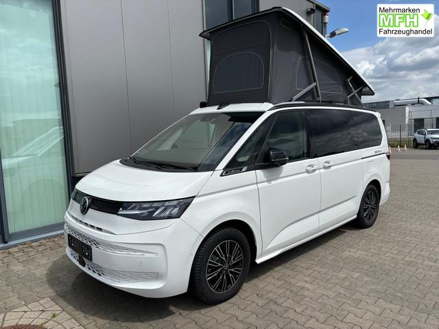 Volkswagen T7 California Beach 2.0 TSI 204PS DSG (AUTOMATIK), Aufstelldach, Klimaanlage, Parksensoren vorne und hinten, Digital Cockpit Pro, Radio Ready2Discover 10" + Wireless App-Connect, SIDE ASSIST, ACC, LED-Scheinwerfer, M-Lederlenkrad, Schiebetüren links rechts 