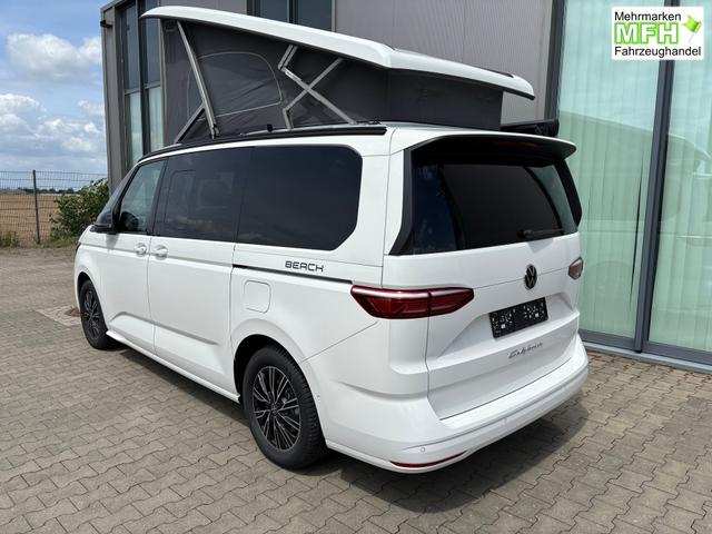 Volkswagen T7 California Beach 2.0 TSI 204PS DSG (AUTOMATIK), Aufstelldach, Klimaanlage, Parksensoren vorne und hinten, Digital Cockpit Pro, Radio Ready2Discover 10" + Wireless App-Connect, SIDE ASSIST, ACC, LED-Scheinwerfer, M-Lederlenkrad, Schiebetüren links rechts 
