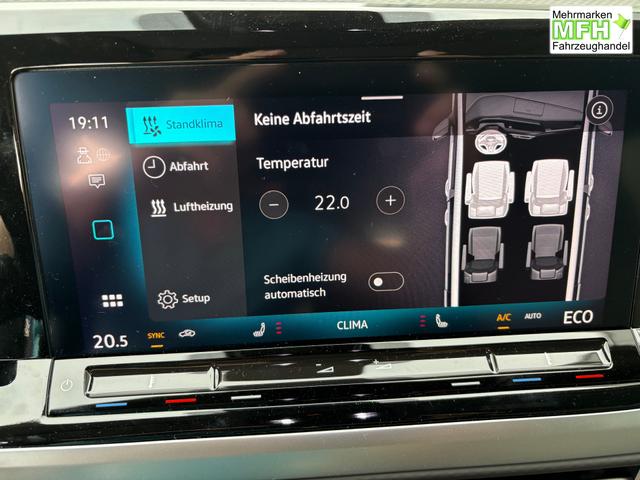 Volkswagen T7 California Beach 2.0 TSI 204PS DSG (AUTOMATIK), Aufstelldach, Klimaanlage, Parksensoren vorne und hinten, Digital Cockpit Pro, Radio Ready2Discover 10" + Wireless App-Connect, SIDE ASSIST, ACC, LED-Scheinwerfer, M-Lederlenkrad, Schiebetüren links rechts 