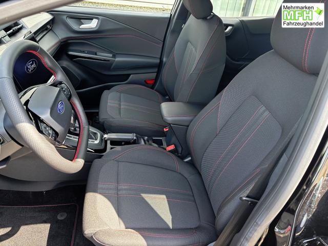 Ford Puma ST-Line 1.0 EcoBoost 125PS AUTOMATIK, SOLAR-SILVER Metallic, 17" Alu, NAVIGATION, Klimaautomatik, Privacy-Glas, Parksensoren hinten, R&uuml;ckfahrkamera, Tempomat, Sportfahrwerk 