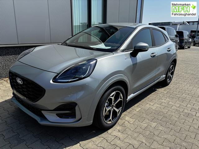 Ford Puma ST-Line 1.0 EcoBoost 125PS AUTOMATIK, SOLAR-SILVER Metallic, 17" Alu, NAVIGATION, Klimaautomatik, Privacy-Glas, Parksensoren hinten, R&uuml;ckfahrkamera, Tempomat, Sportfahrwerk 