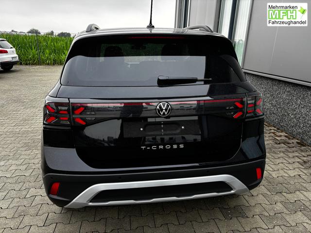 Volkswagen T-Cross LIFE 1.0 TSI 115PS DSG/AUTOMATIK, SCHWARZ-Metallic, Park Assist, Parksensoren v/h, R&uuml;ckfahrkamera, Privacy-Glas, Sitzheizung, Climatronic, IQ LIGHT MATRIX, Radio Ready2Discover+Wireless App-Connect, 17" Alu, KEYLESS, ACC Tempomat, SIDE Travel Assist 
