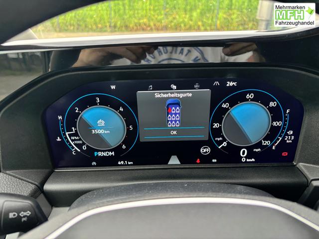 Volkswagen T7 Caravelle Basis 2.0 TDI 150PS, AUTOMATIK, 4MOTION (ALLRAD), LANGER RADSTAND, 8-Sitzer, LED-Scheinwerfer, 3-Zonen-Climatronic, Parksensoren vorn/hinten, Rückfahrkamera, Privacy-Glas, Tempomat, Radio 13" + Wireless-App-Connect, Digitales Cockpit 