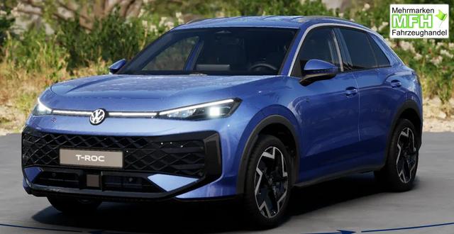 Volkswagen T-Roc LIFE 1.5 eTSI mild-hybrid 150PS DSG (AUTOMATIK), 16" Alufelgen, ACC Tempomat, Climatronic, R&uuml;ckfahrkamera, Parksensoren vorne/hinten, Radio 12,9" + Wireless App-Connect, Toter-Winkel-Warner, M-Lederlenkrad, Armlehne vorn, LED-Scheinwerfer, Dachreling 