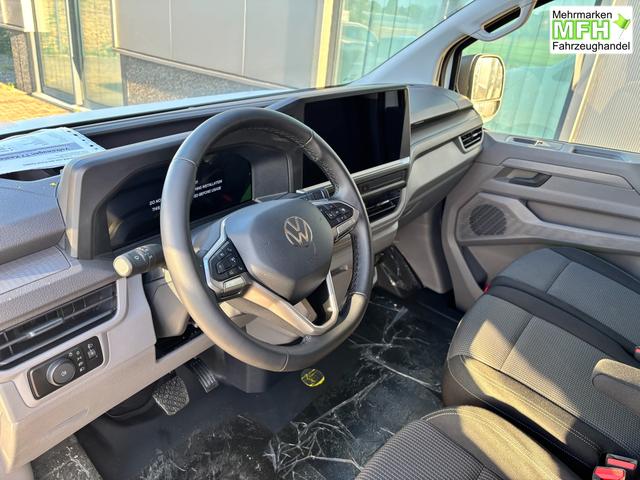 Volkswagen T7 Kastenwagen Basis 2.0 TDI 170PS AUTOMATIK LANG, Wei&szlig;, HECKFL&Uuml;GELT&Uuml;REN, 2-Zonen-Klimautomatik, M-Lederlenkrad, Anh&auml;ngerkupplung, Parksensoren vorn/hinten, R&uuml;ckfahrkamera, Frontscheibe beheizbar, Ganzjahresreifen, Sitzpaket 46 (inkl. Sitzheizung), Reserverad, 70l Tank 
