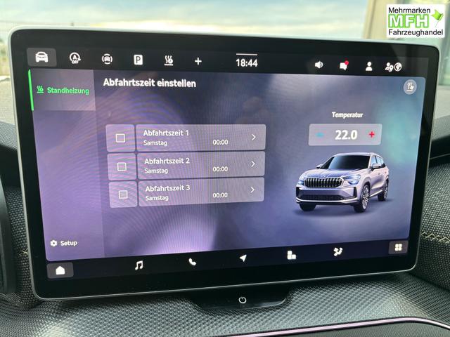 Skoda Kodiaq Selection 1.5 TSI mHEV 150PS DSG, 3J. Garantie, STANDHEIZUNG, 19" Alu, MATRIX-LED, NAVI 13", Alarm, Anh&auml;ngerkupplung, Elektr. Heckklappe, ACC, 3Z-Climatronic, KESSY, Sitzheizung, Parksensoren v/h, Kamera, Fahrersitz elektr/Memory, Lederlenkrad beheizt, Virtual Coc 