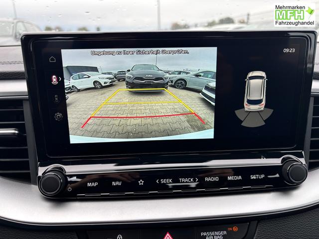 Kia Ceed Sportswagon Spin 1.5 T-GDI 140PS 7DCT (AUTOMATIKGETRIEBE), Schwarz-Metallic, 16" Alufelgen, Klimaanlage, Winter-Paket, Navigationssystem 10,25", Parksensoren hinten, R&uuml;ckfahrkamera, Tempomat, Dachreling, Beheiztes Lederlenkrad, ZV mit Fernbedienung, Reserve-Notrad 