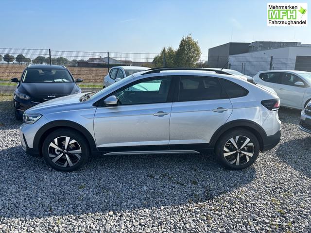 Volkswagen Taigo LIFE 1.5 TSI 150PS DSG/AUTOMATIK, Silber-Metallic, 17" Alu Aberdeen, MATRIX-LED, Sitzheizung, Climatronic, Parksensoren vorn/hinten, R&uuml;ckfahrkamera, Radio Ready2Discover + Wireless App-Connect, Keyless Access, Licht-/Sicht, Privacy-Glas, M-Lederlenkrad 