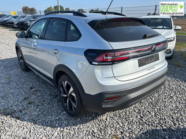 Volkswagen Taigo LIFE 1.5 TSI 150PS DSG/AUTOMATIK, Silber-Metallic, 17" Alu Aberdeen, MATRIX-LED, Sitzheizung, Climatronic, Parksensoren vorn/hinten, R&uuml;ckfahrkamera, Radio Ready2Discover + Wireless App-Connect, Keyless Access, Licht-/Sicht, Privacy-Glas, M-Lederlenkrad 
