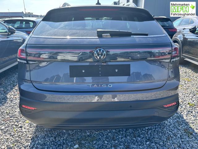 Volkswagen Taigo LIFE 1.5 TSI 150PS DSG/AUTOMATIK, Rauch-Grau-Metallic, 17" Alu Aberdeen, MATRIX-LED, Sitzheizung, Climatronic, Parksensoren vorn/hinten, R&uuml;ckfahrkamera, Radio Ready2Discover + Wireless App-Connect, Keyless Access, Licht-/Sicht, Privacy-Glas, M-Lederlenkrad 