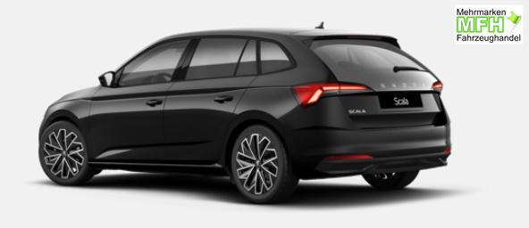 Skoda Scala Dynamic 1.0 TSI 115PS, 5 JAHRE GARANTIE, 17" Alu, Elektr. Heckklappe, Toter-Winkel, Kessy, Alarm, Climatronic, SunSet, Verl&auml;ngerte Heckscheibe, Sitzheizung, Parksensoren vorne/hinten, R&uuml;ckfahrkamera, Tempomat, Radio 8" + Wireless Smartlink, M-Lederlenkrad 