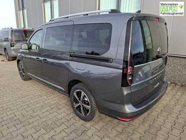 Volkswagen Caddy Style MAXI 7-SITZER 1.5 TSI 115PS DSG/AUTOMATIK, INDIUM-GRAU, 17" Alu/Ganzjahresreifen, Winterpaket, ACC-Tempomat, Toter-Winkel, ParkAssist, Parksensoren vo/hi, R&uuml;ckfahrkamera, Radio Ready2Discover 10" + Wireless AppConnect, Climatronic, Abgedunkelte Scheiben 