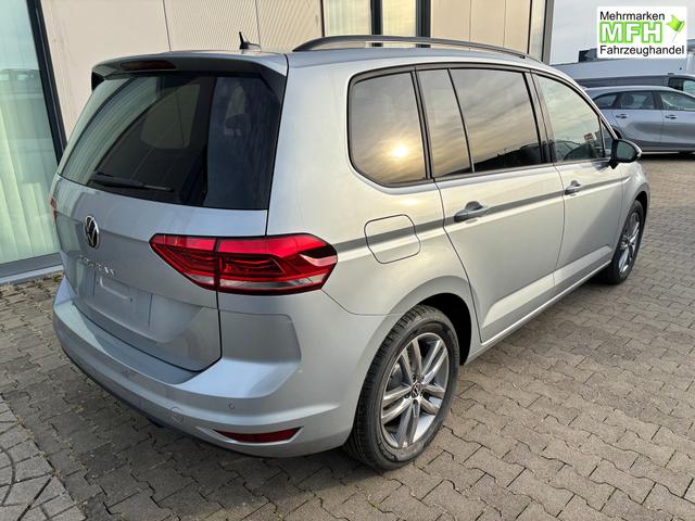 Volkswagen Touran Limited 1.5 TSI 150 PS, 17" Alu, SILBER-Metallic, Winter-Paket, Elektr. Heckklappe, Keyless, Alarm, LED-Scheinwerfer IQ-Light, Travel Assist, Parksensoren vo/hi, R&uuml;ckfahrkamera, ACC, M-Lederlenkrad, Digital Cockpit, 3-Zonen-Climatronic, Radio Ready2Discover 8" 