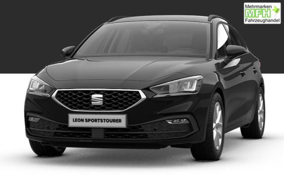 Seat Leon Sportstourer Style 1.5 TSI 115PS, SCHWARZ-METALLIC, 5 Jahre Garantie, 16" ALU, MATRIX-LED, Privacy-Glas, Winter-Paket, 3-Zonen-Climatronic, ParkAssist, Parksensoren v/h, R&uuml;ckfahrkamera, Radio 10,4" + Full-Link, Tempomat, M-Lederlenkrad, variabler Ladeboden 