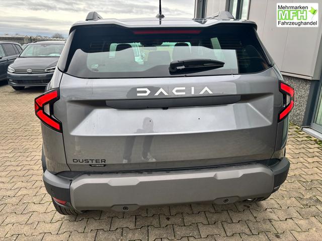 Dacia Duster Expression 1.6 HYBRID 140 AUTOMATIK (Benzin/Elektro), 17" Alufelgen "TERGAN", Klimaanlage, R&uuml;ckfahrkamera, Parksensoren hinten, LED-Scheinwerfer, Radio Media 10" + Smartphone-Spiegelung, Armlehne, Dachreling, Tempomat, Verkehrszeichenerkennung, Spurassistent 